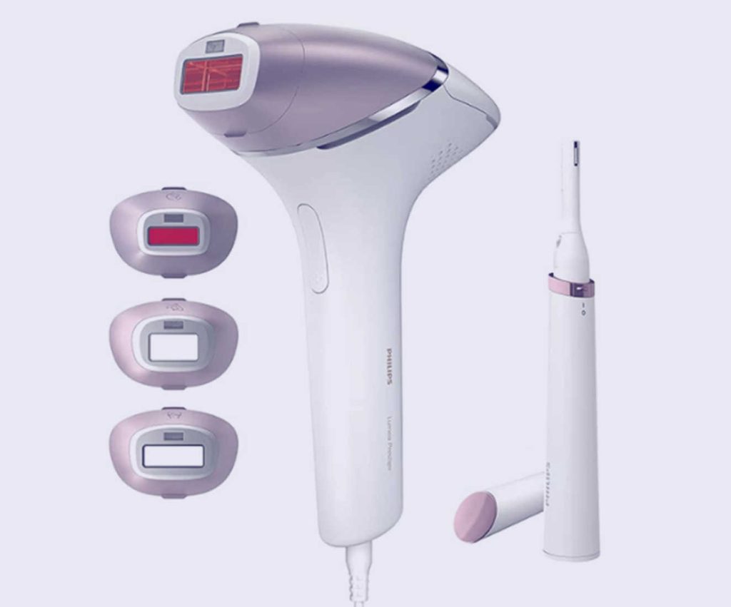 Afeitadoras láser: ¡el futuro del cuidado de tu piel! 10 Philips Lumea con accesorios