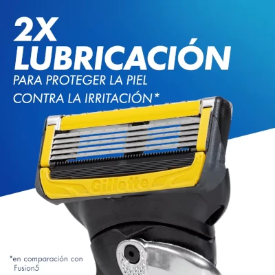 Gillette ProShield 5 Ilustración lubricación Gillette ProShield